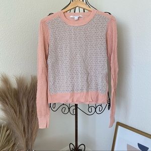 Diane Von Furstenberg Light Pink Sweater Size L